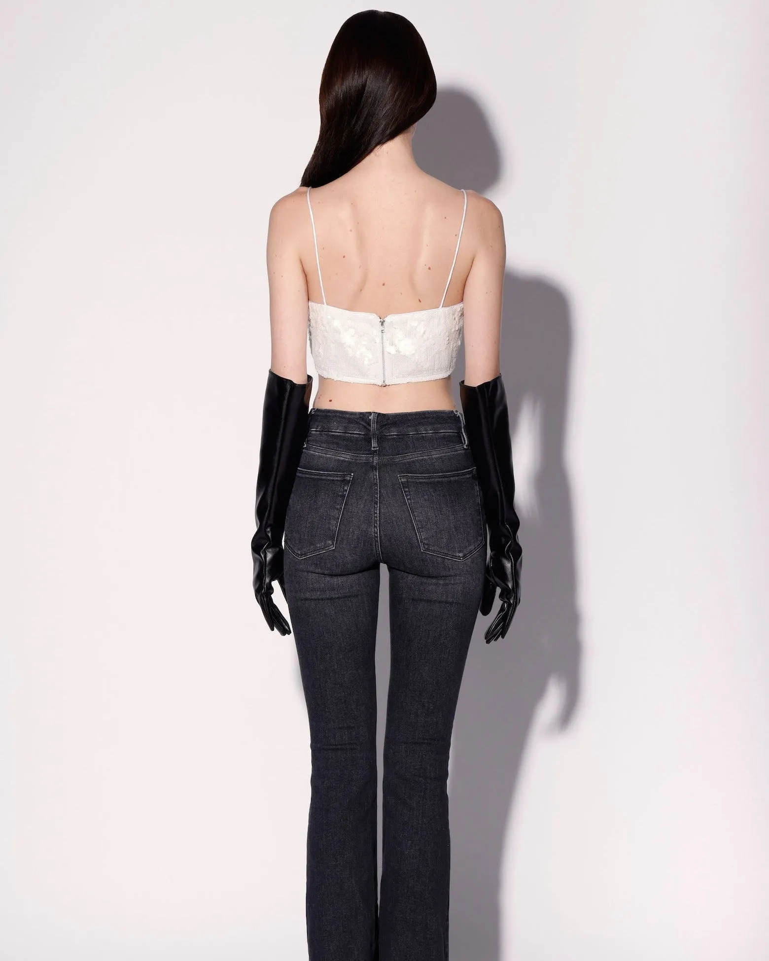 Audrine Top, Vanilla Cloud Sequin sold by Boston Proper product image thumbnail 4