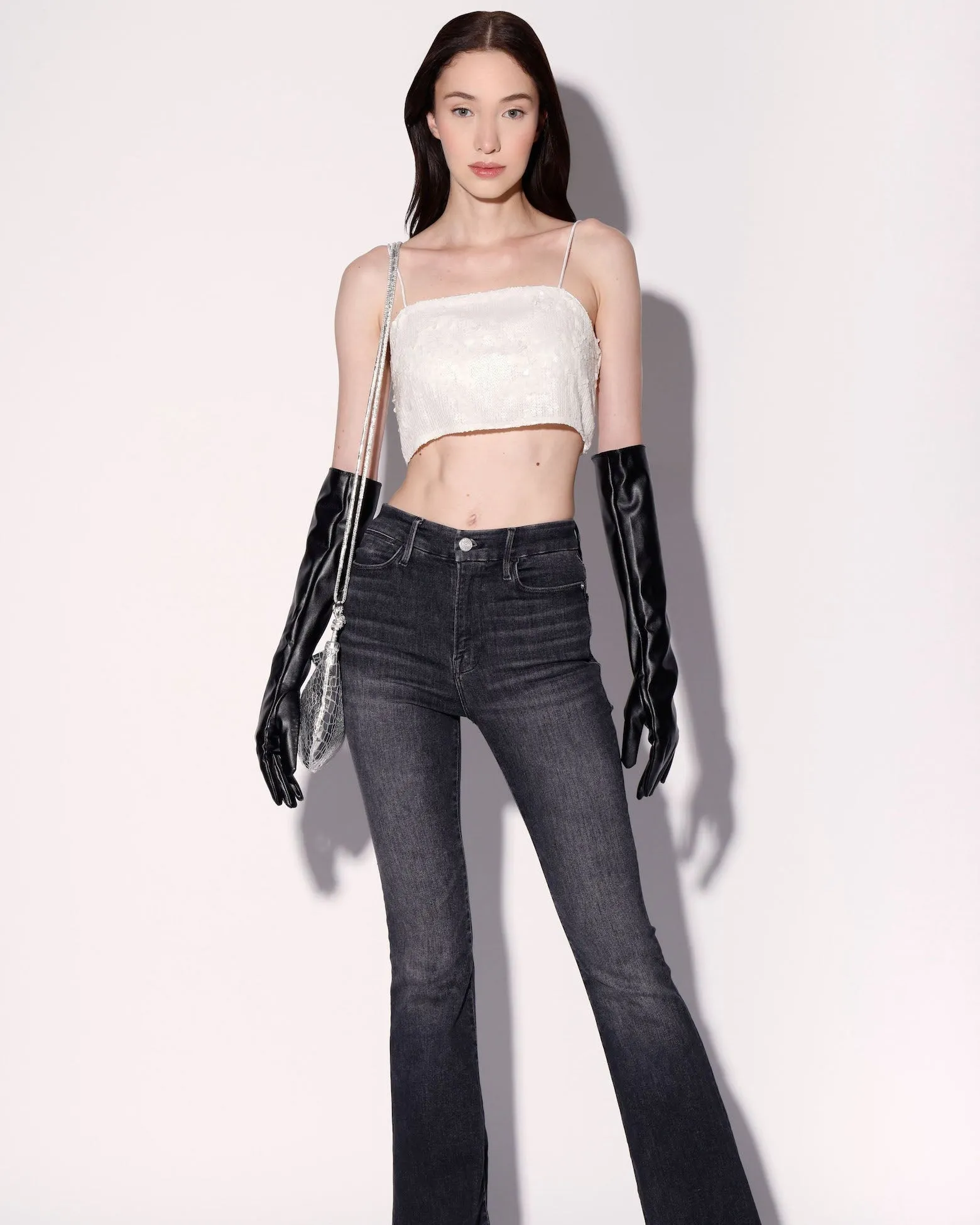 Audrine Top, Vanilla Cloud Sequin sold by Boston Proper product image thumbnail 2