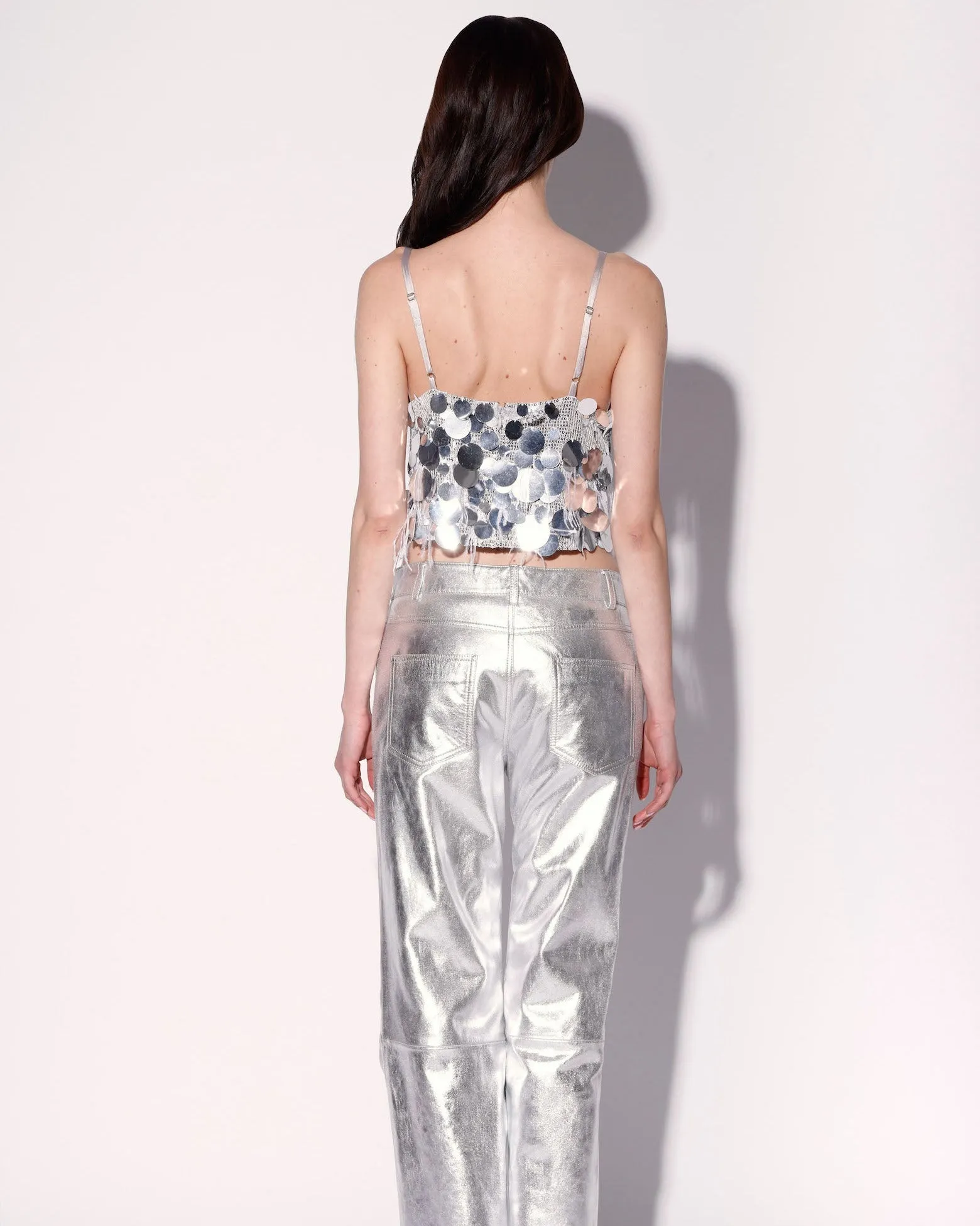 Dynah Top, Silver Starlet Sequin sold by Boston Proper product image thumbnail 4