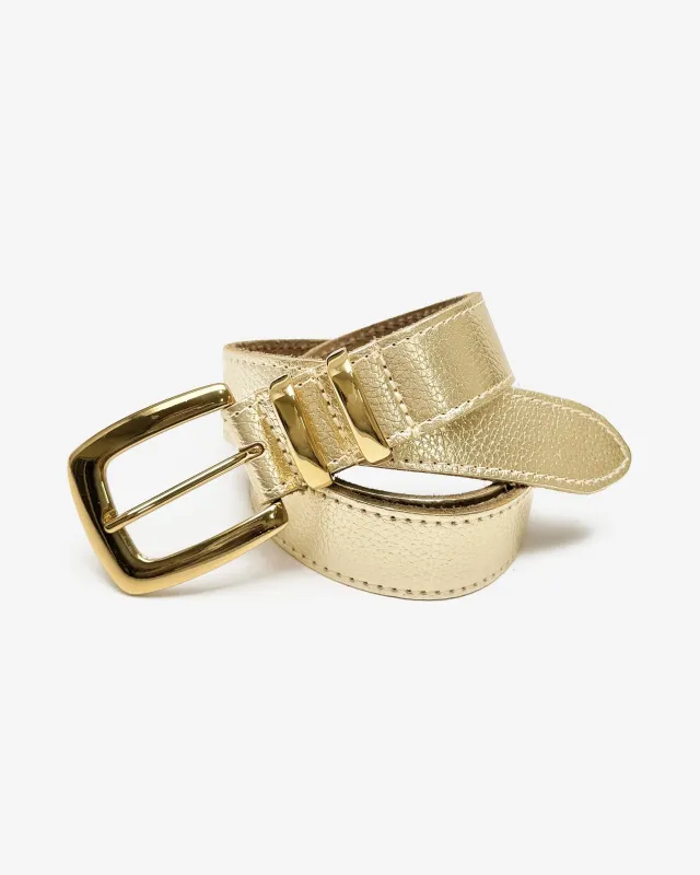 Modern Buckle Hardware Belt Gold made by Boston Proper
