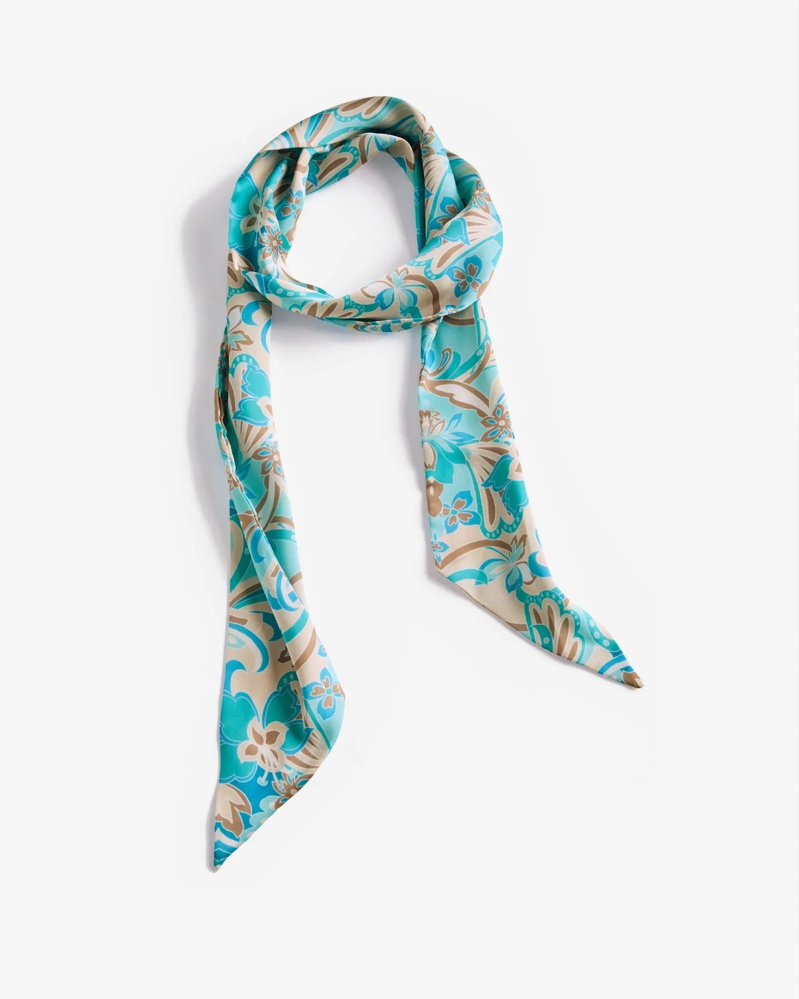 Printed Neck Scarf Agua Abstract sold by Boston Proper