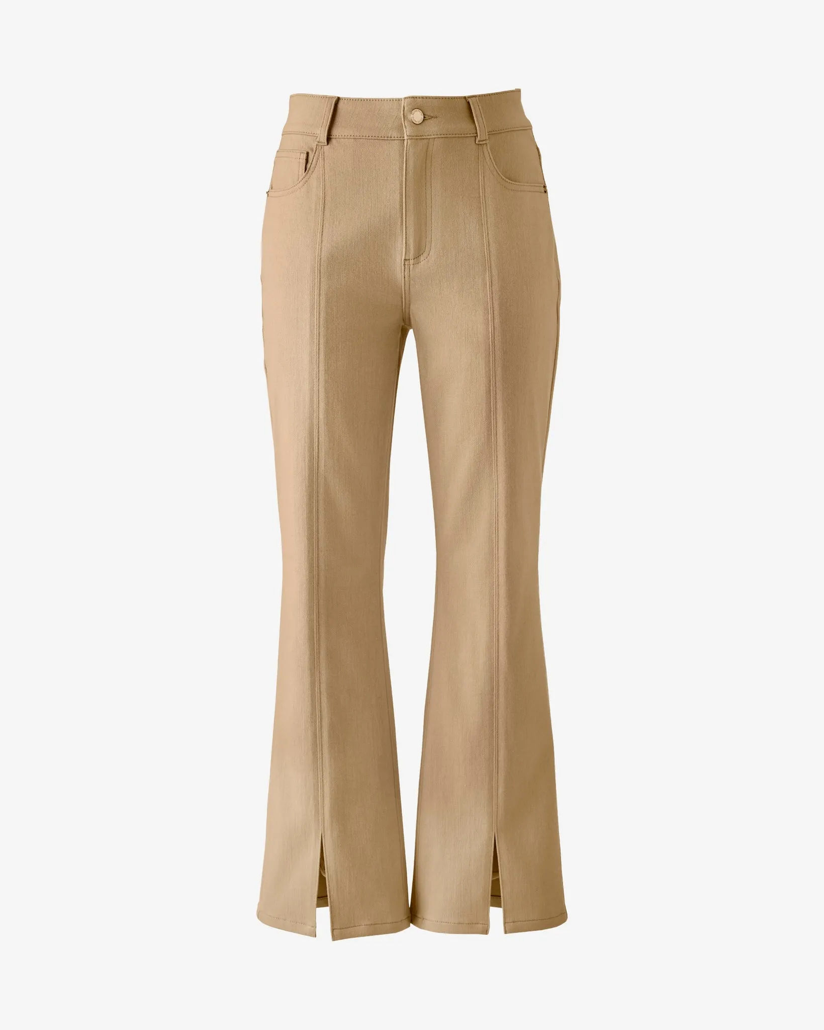 Cropped 5 Pocket Front Slit Jean Khaki sold by Boston Proper product image thumbnail 2
