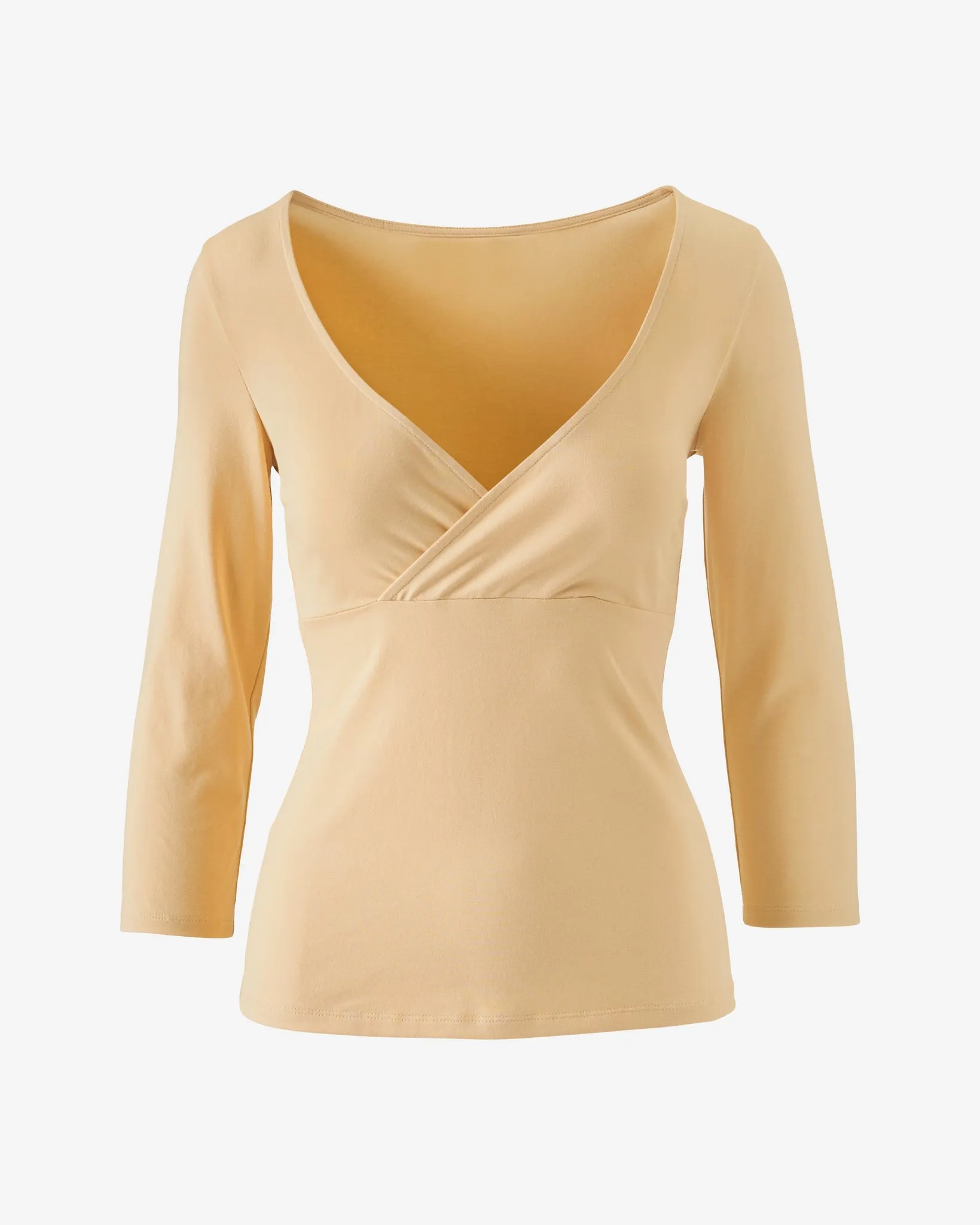 Surplice Three Quarter Sleeve Knit Top Golden Fleece sold by Boston Proper product image thumbnail 2