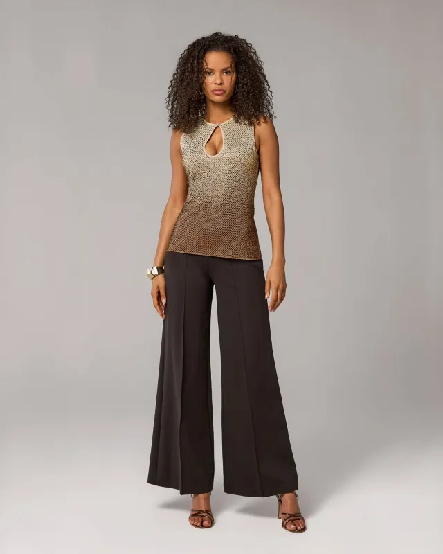 Malibu Ultimate Pull-On Ponte Pant Chocolate Torte made by Boston Proper