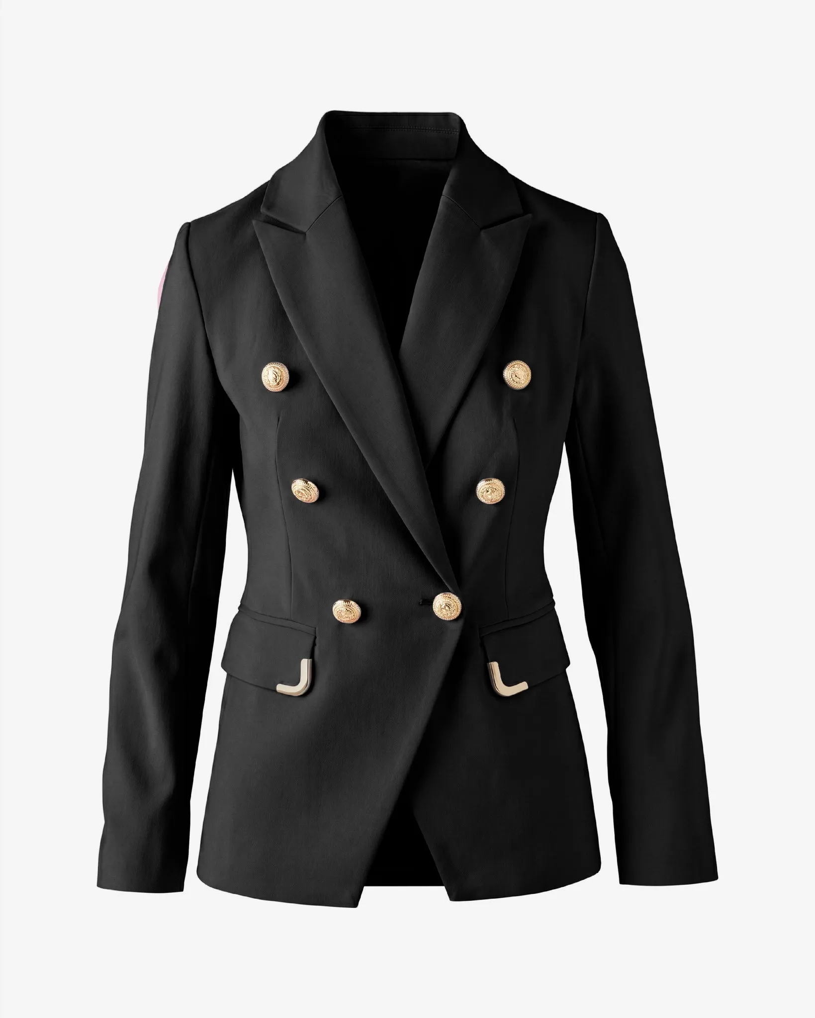 Hardware Trimmed Double Breasted Modern Blazer Proper Black sold by Boston Proper product image thumbnail 2