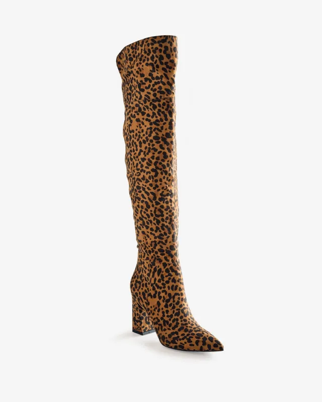 Over The Knee Pointed Toe Boot Multi made by Marc Fisher
