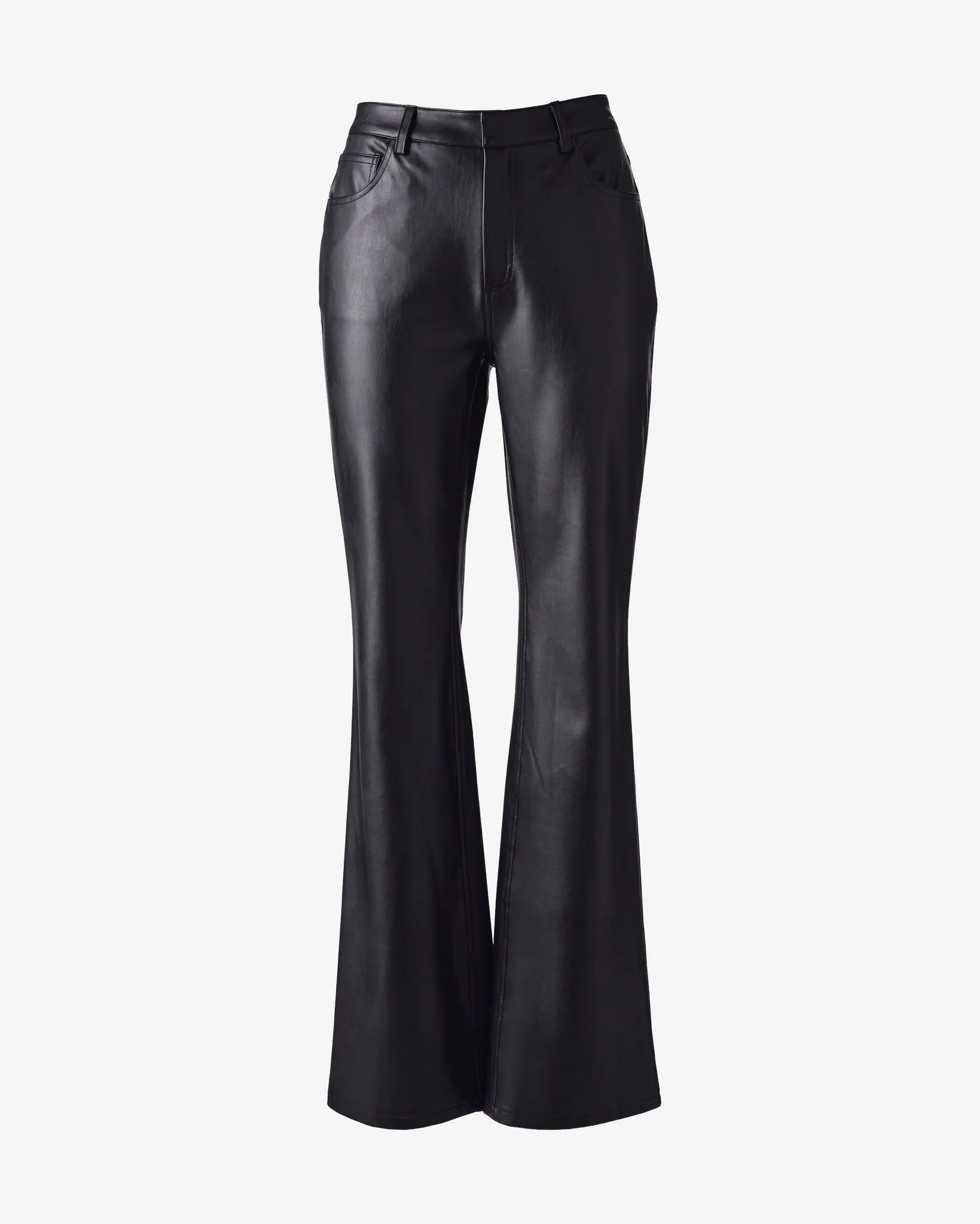Monterey High Rise Faux Leather Trouser Proper Black sold by Boston Proper product image thumbnail 2
