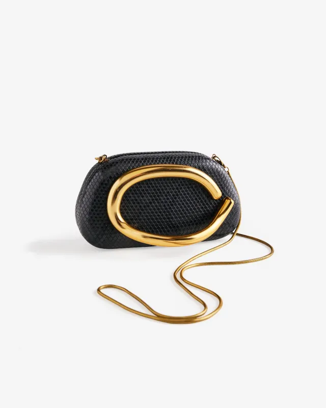 Croc Handbag Black made by Boston Proper
