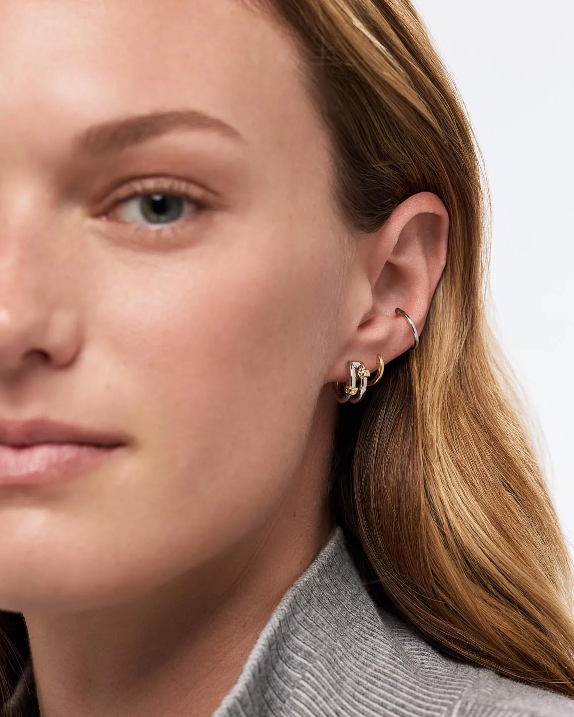 Silver Earrings - Cyrus Double sold by Boston Proper product image thumbnail 4