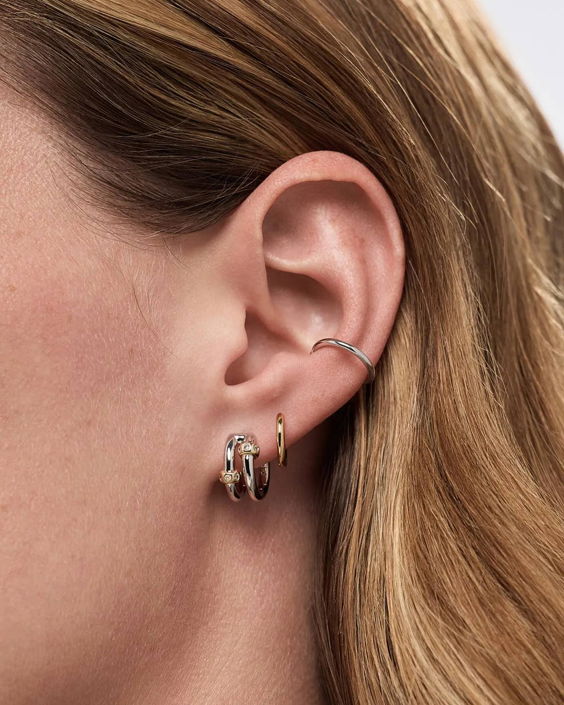 Silver Earrings - Cyrus Double sold by Boston Proper product image thumbnail 2