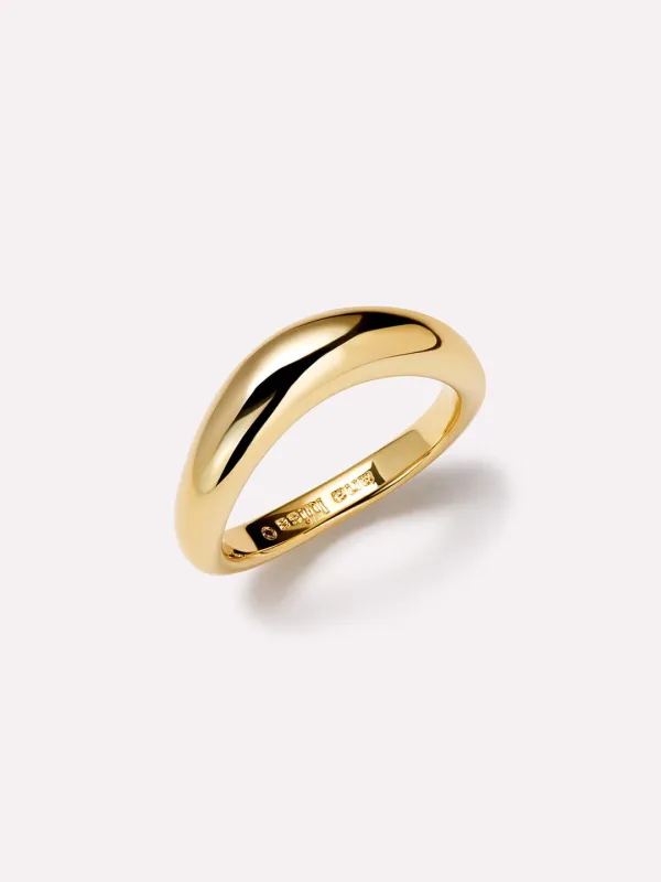 Gold Band Ring - Stevie made by Ana Luisa