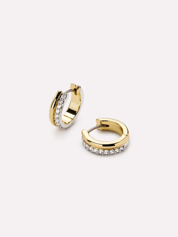 Huggie Earrings - Asher Pave made by Ana Luisa