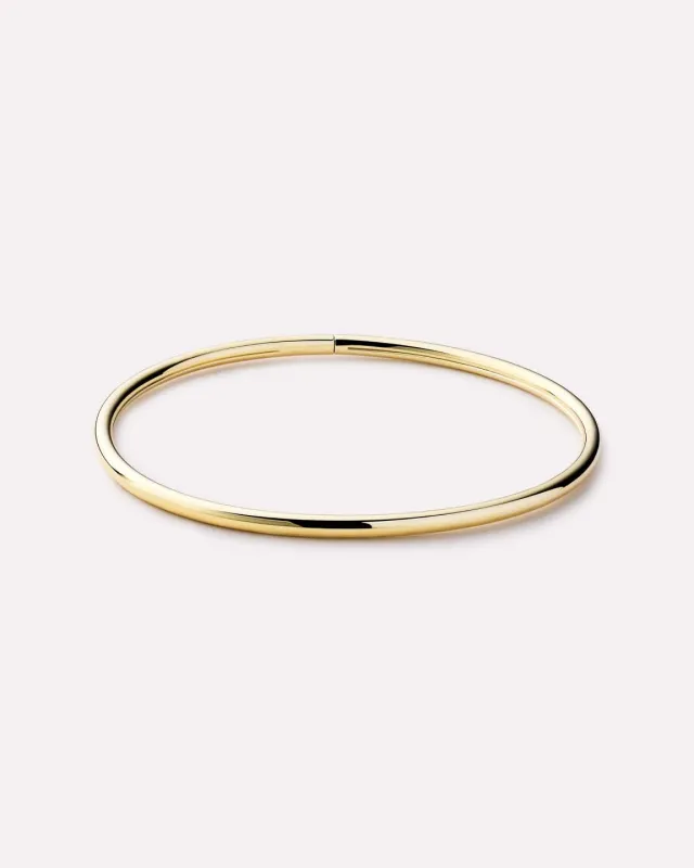 Gold Bangle Bracelet - Carter (3mm) made by Ana Luisa
