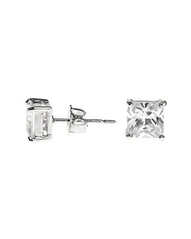 Princess Cut Stud Earrings made by Boston Proper