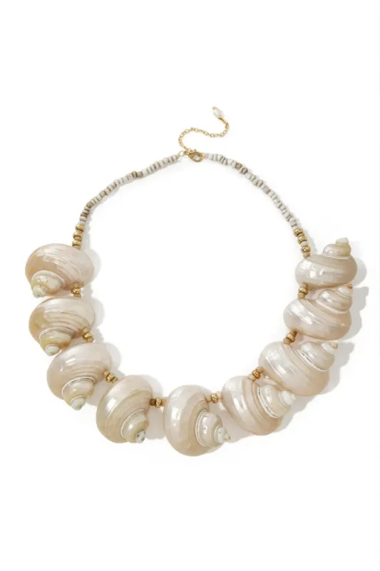 Statement Shell Necklace Ivory sold by Boston Proper