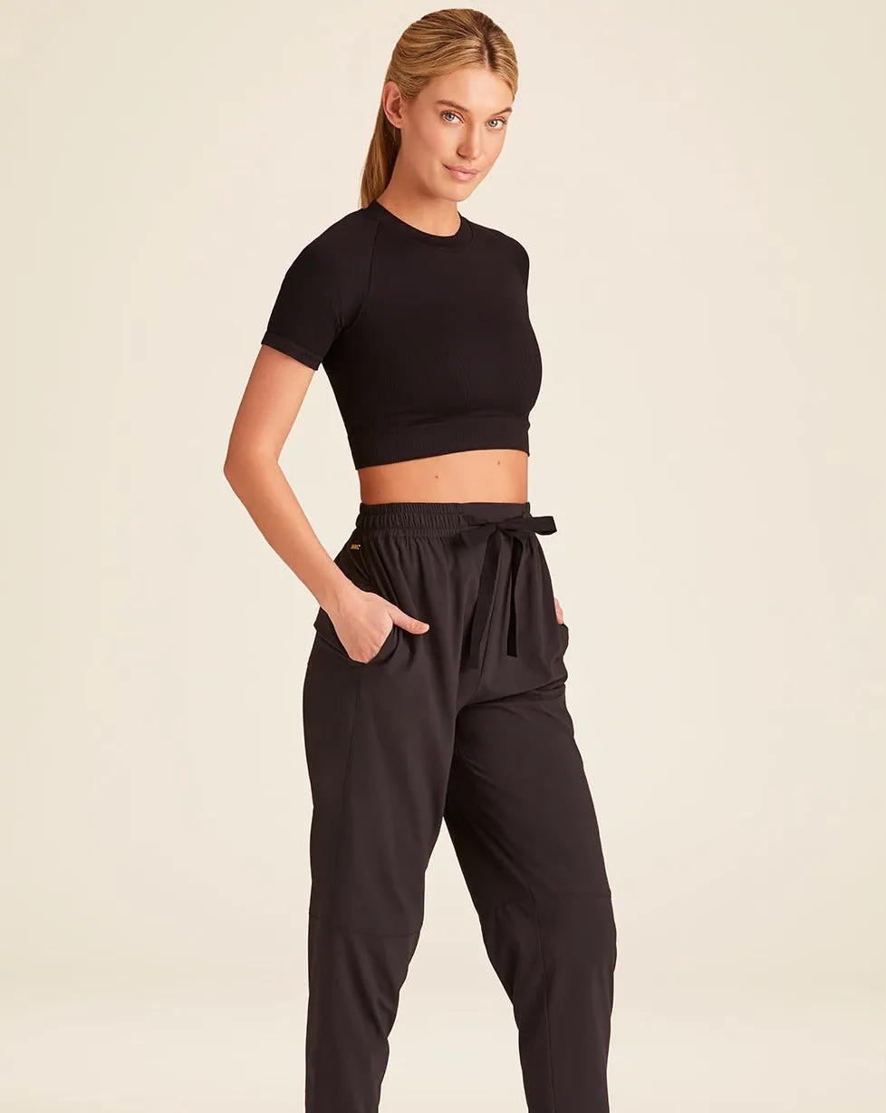 Barre Seamless Tee Black sold by Boston Proper product image thumbnail 5