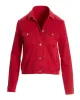 The Essential Denim Jacket Racing Red sold by Boston Proper