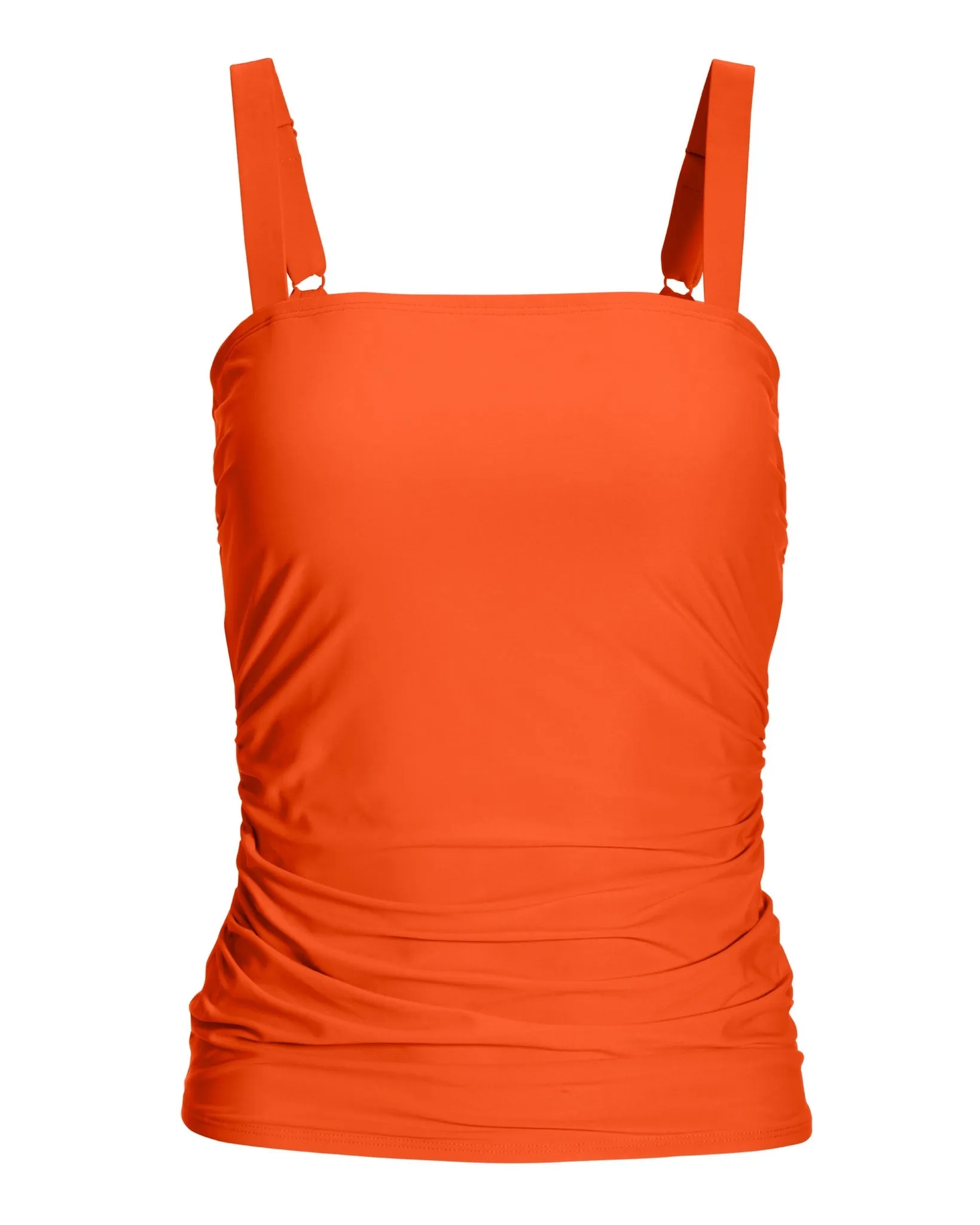 Swim Sense Square-Neck Tankini Top Hot Coral sold by Boston Proper product image thumbnail 2