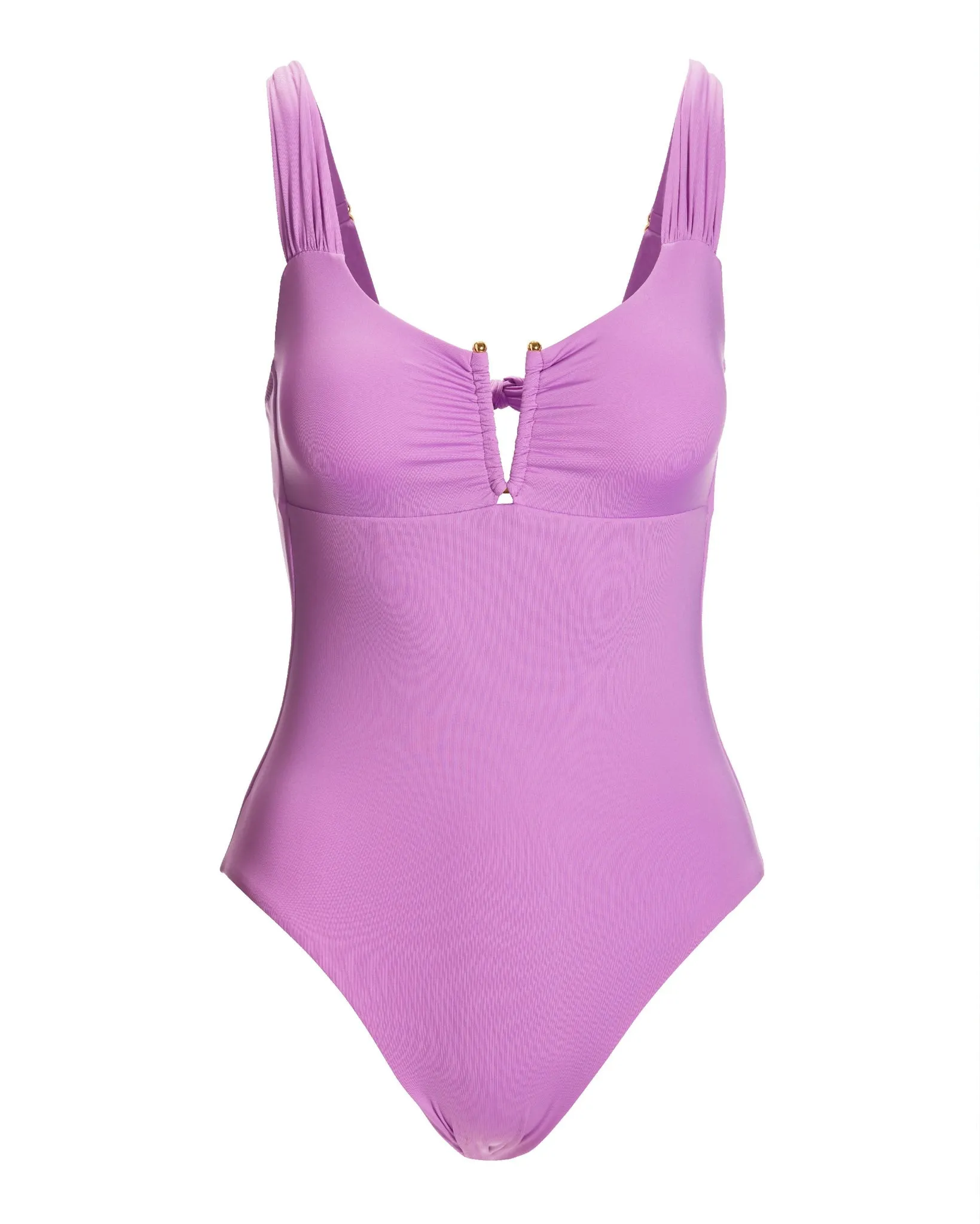 Hardware V Ruched One Piece Lavender sold by Boston Proper product image thumbnail 2