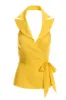 Sleeveless Halter Wrap Top Dandelion sold by Boston Proper