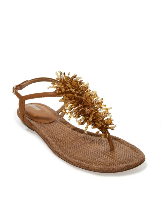 Embellished Backstrap Sandal Bronze sold by Boston Proper