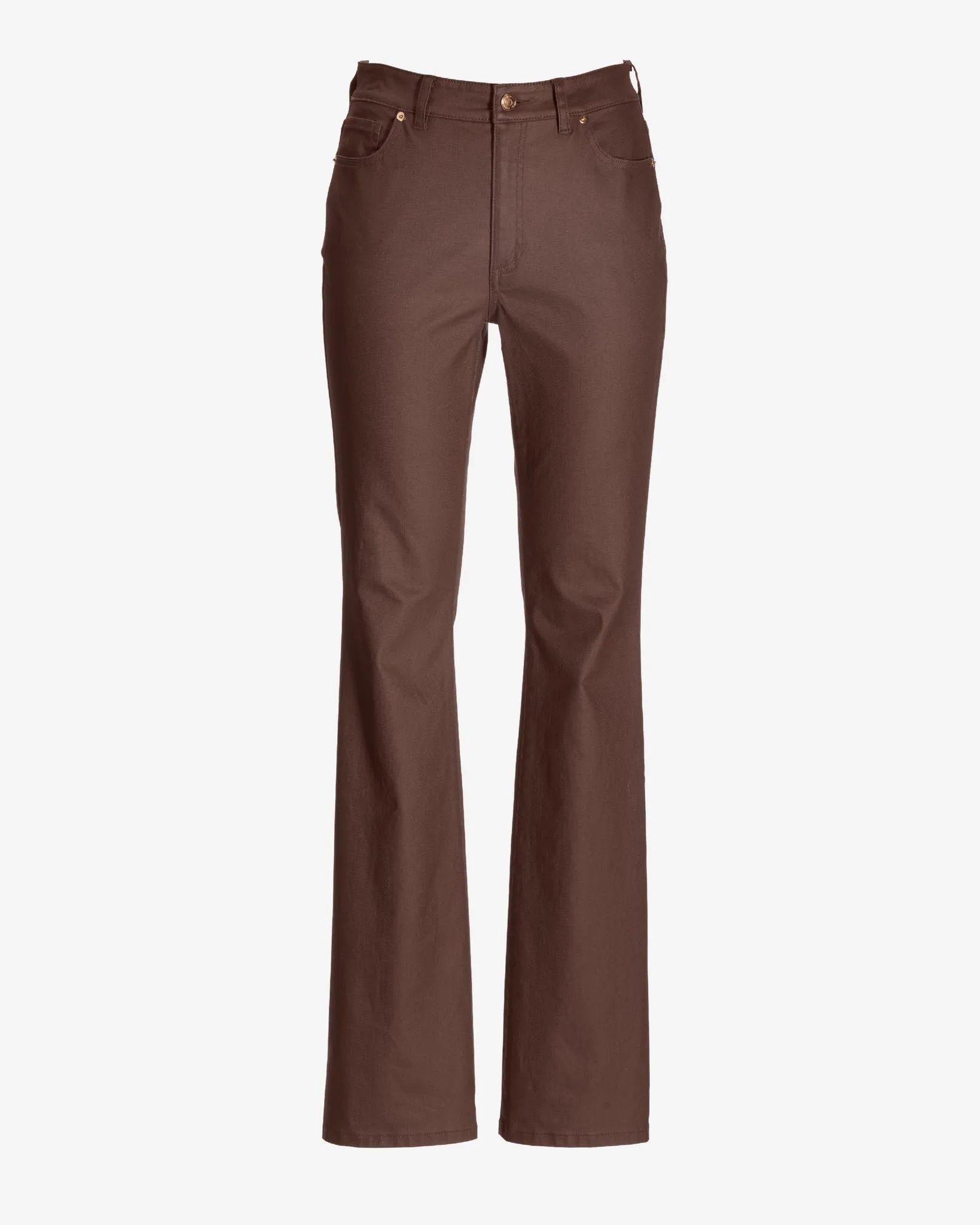 Monterey Coated High Rise Bootcut Jean Safari Brown sold by Boston Proper product image thumbnail 2