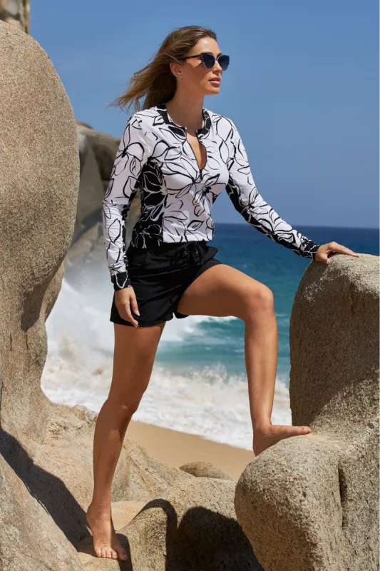 Solid Boardshort Black sold by Boston Proper