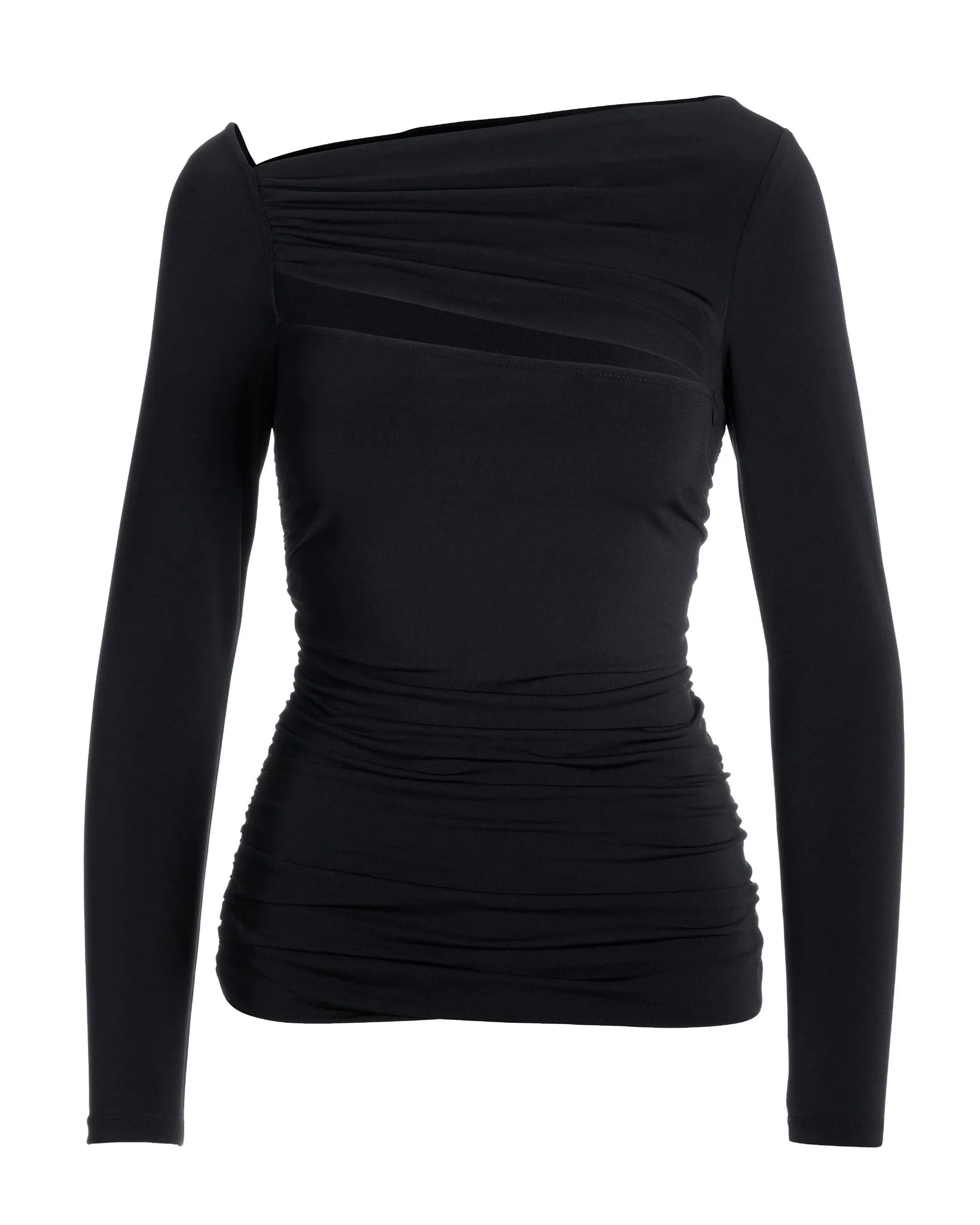 Sleek Ruched Cutout Top Black sold by Boston Proper product image thumbnail 2