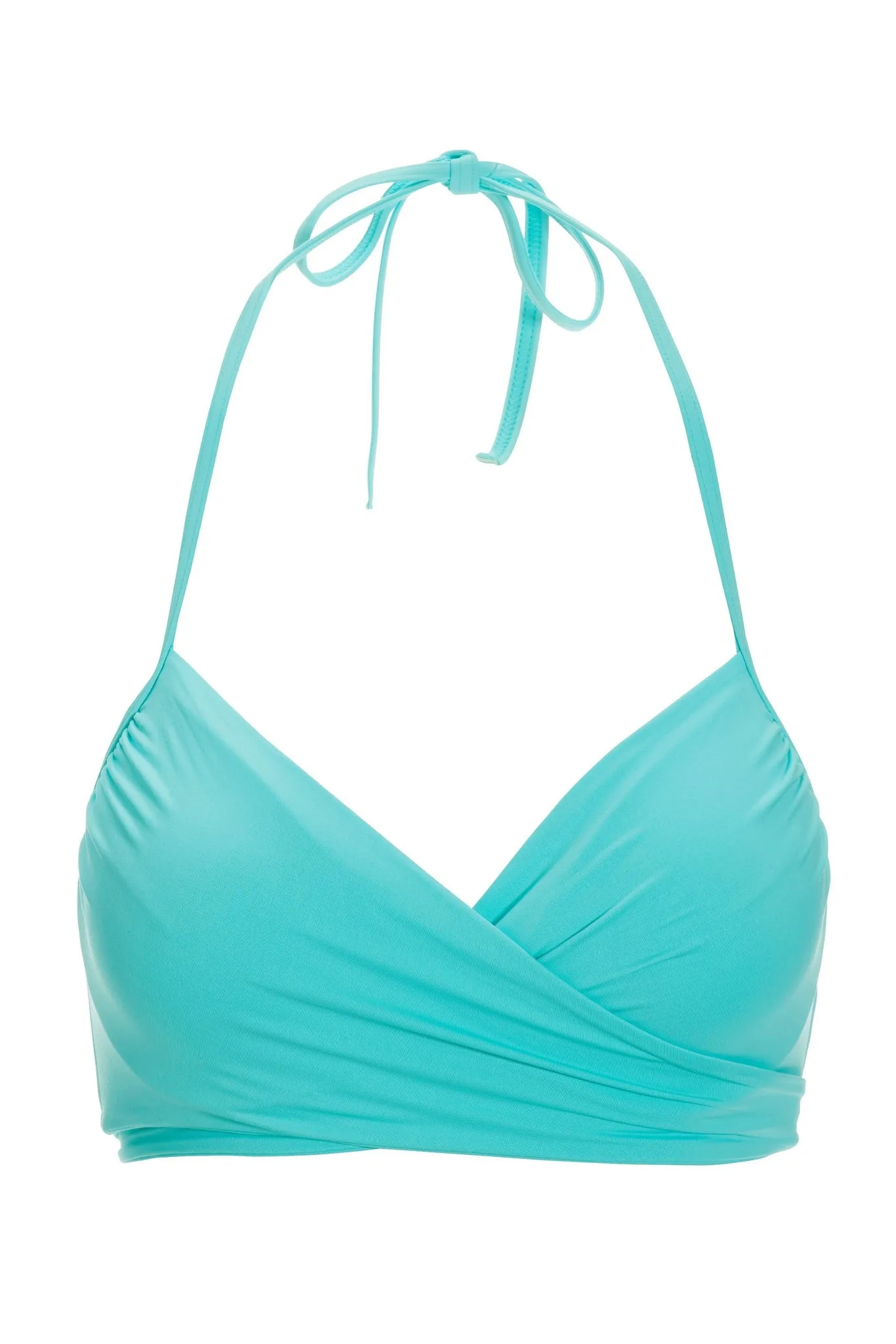 Swim Sense Underwire Wrap Bikini Top Fountain Blue sold by Boston Proper product image thumbnail 2