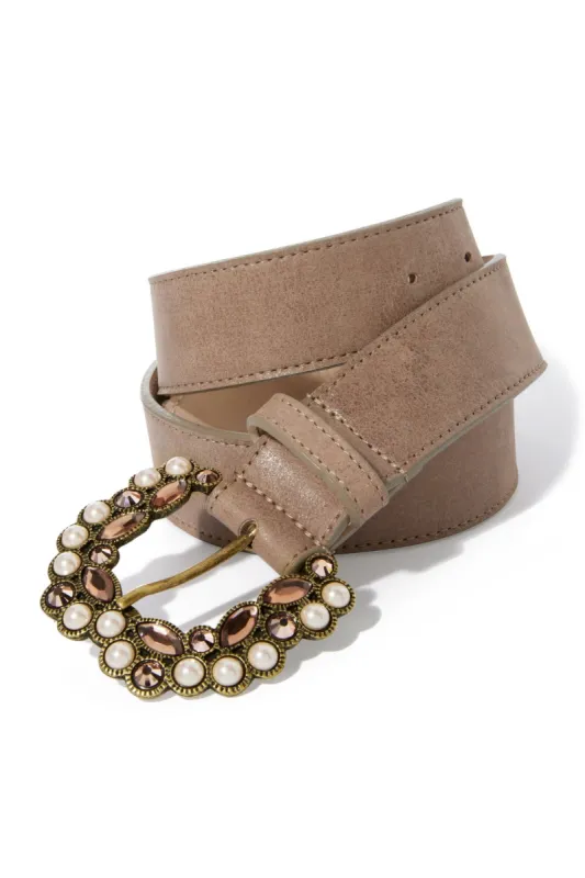 Pearl And Embellished Belt Rose Gold sold by Boston Proper