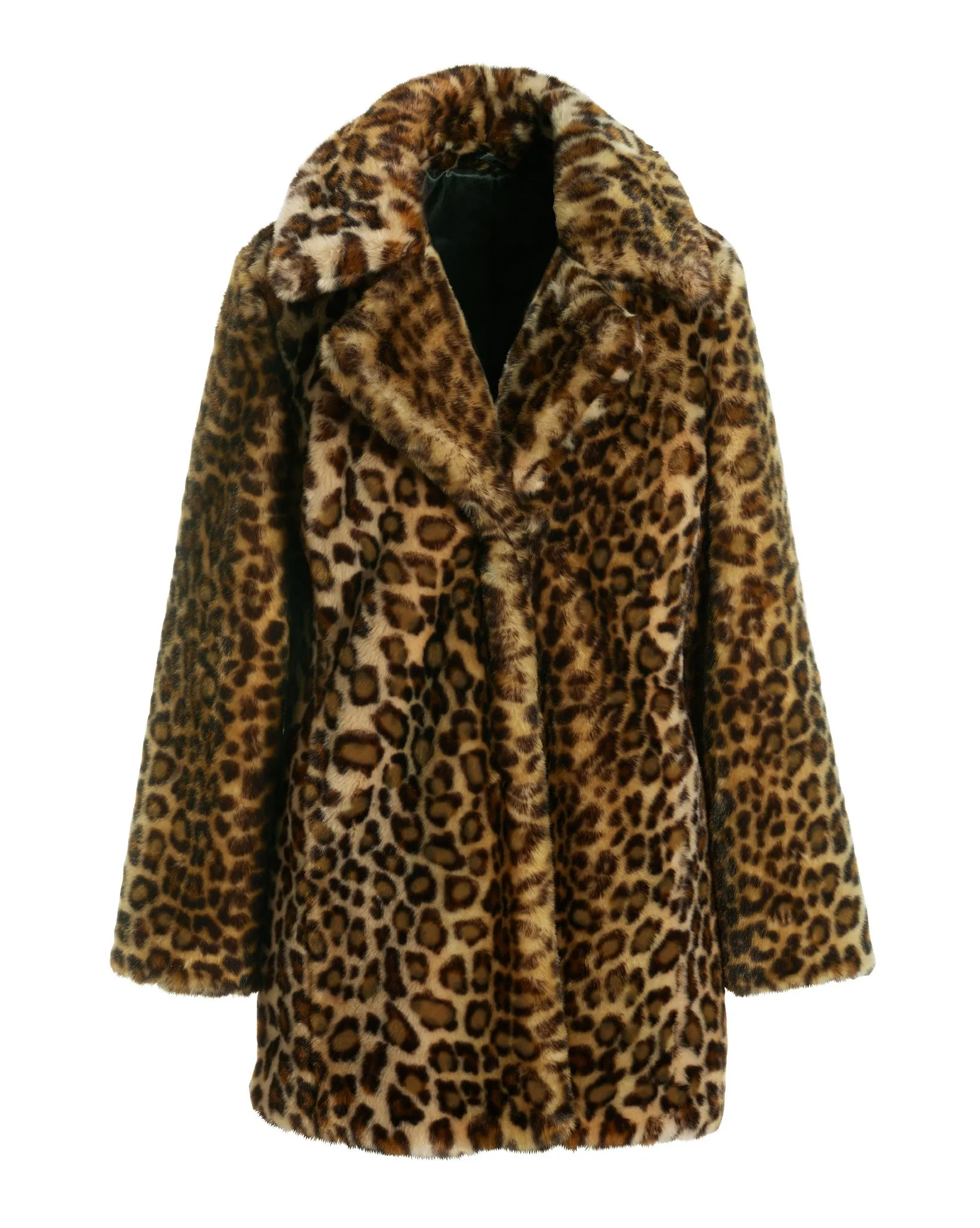 Leopard Print Versatile Collared Coat Brown Multi sold by Boston Proper product image thumbnail 2