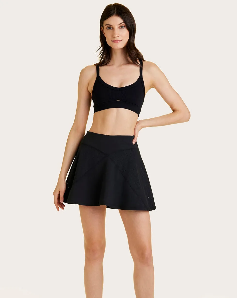 Rally Skort 2 Black sold by Boston Proper
