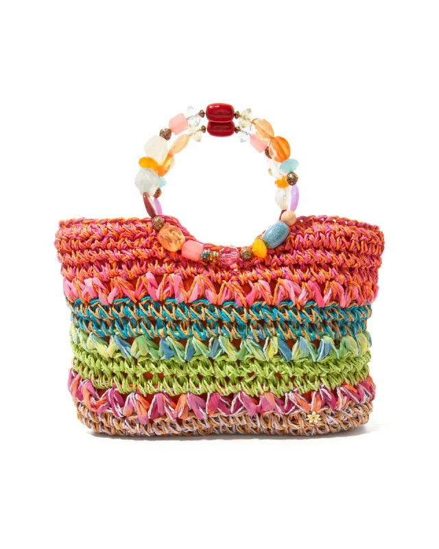 Beaded Crochet Bag Multi sold by Boston Proper