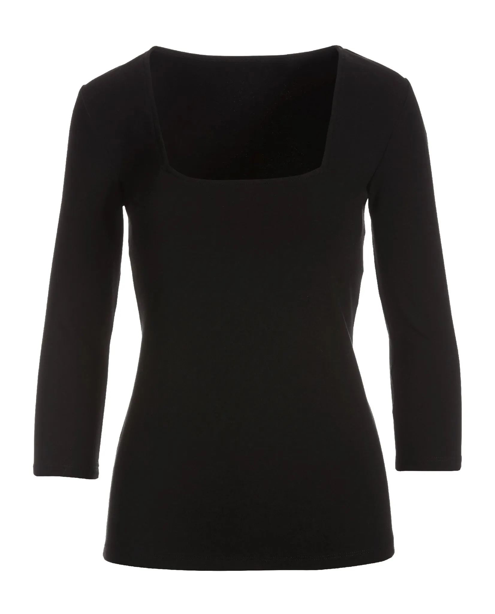 So Sexy Square Neck Top 2BE59 Black sold by Boston Proper product image thumbnail 2