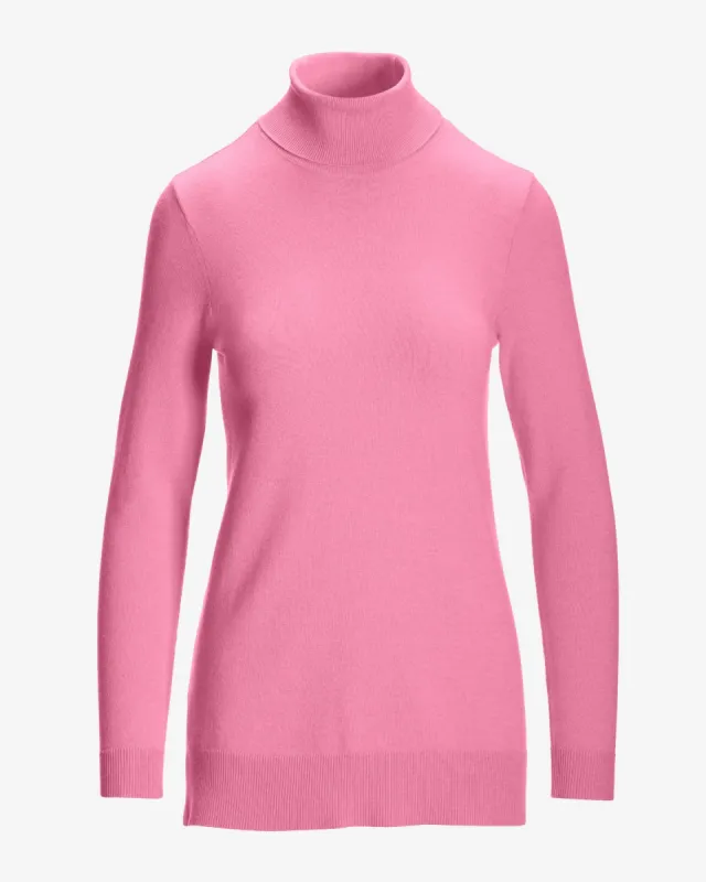 Lightweight Turtleneck Sweater Sachet Pink sold by Boston Proper