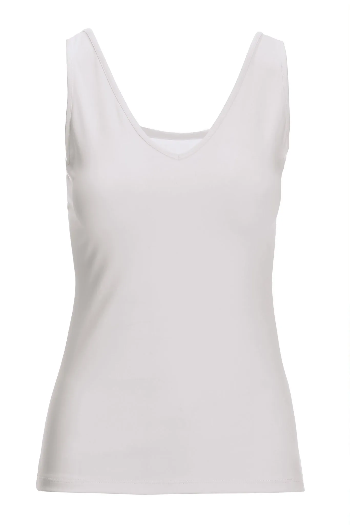Reversible Knit Tank Top White sold by Boston Proper product image thumbnail 2