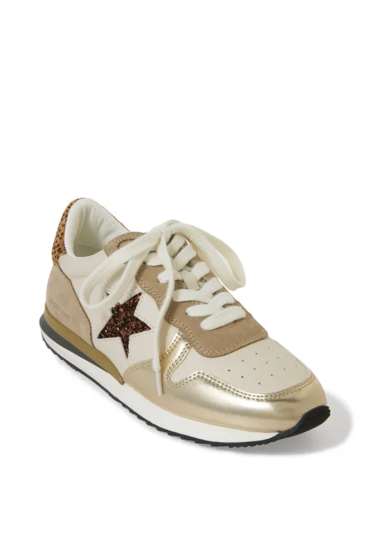 Two Tone Metallic Sneaker Gold Multi sold by Boston Proper