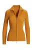 Ribbed Full Zip Cardigan Golden Glow sold by Boston Proper