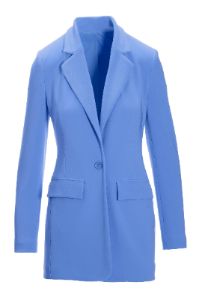 Beyond Travel Classic Boyfriend Blazer Jacket Hydrangea Blue sold by Boston Proper