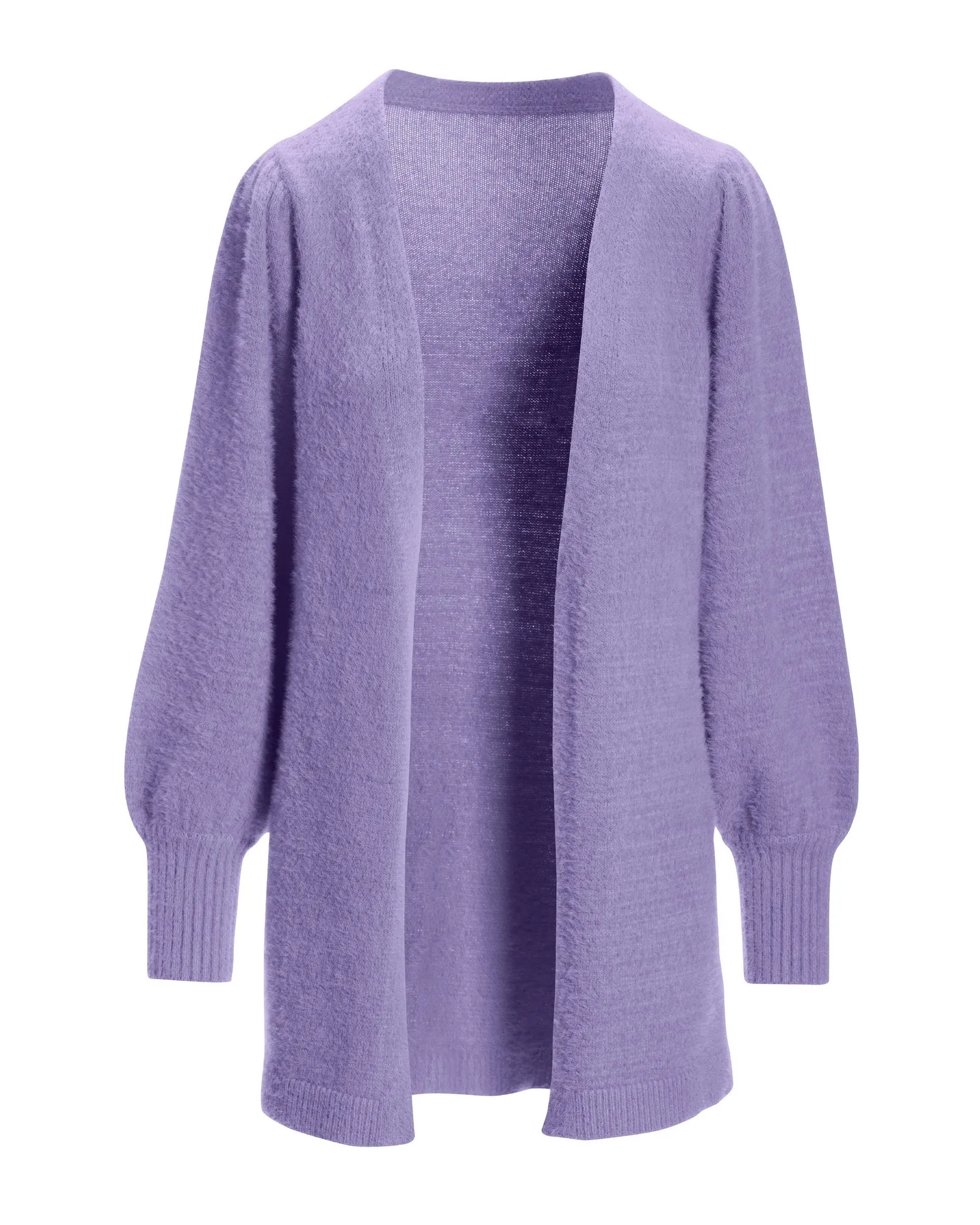 Plush Balloon Sleeve Cardigan Violet Tulip sold by Boston Proper product image thumbnail 2