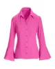 Alexa Flare Sleeve Shirt Rose Violet sold by Boston Proper