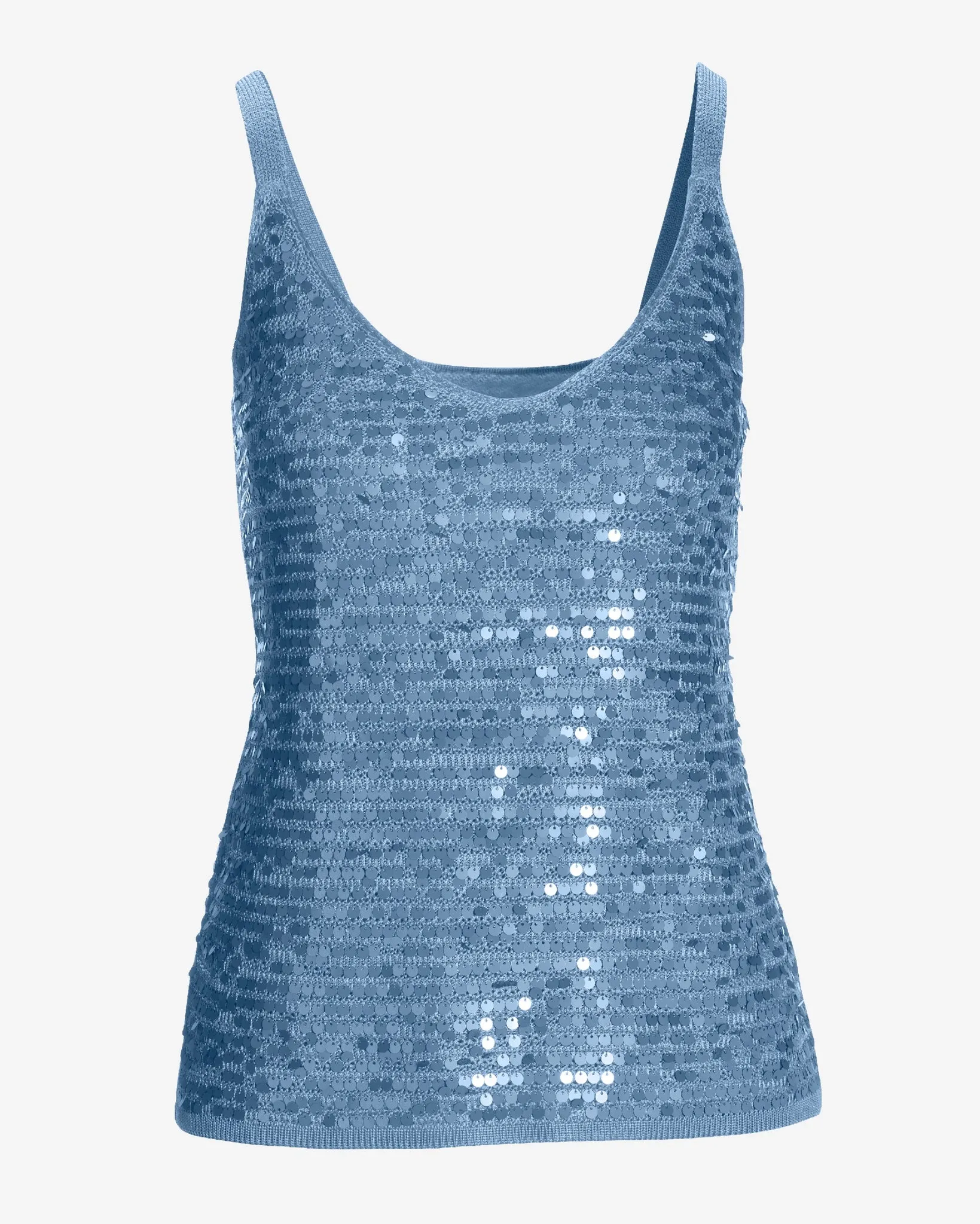 Sequin V-Neck Sweater Tank Blue Bell sold by Boston Proper product image thumbnail 2
