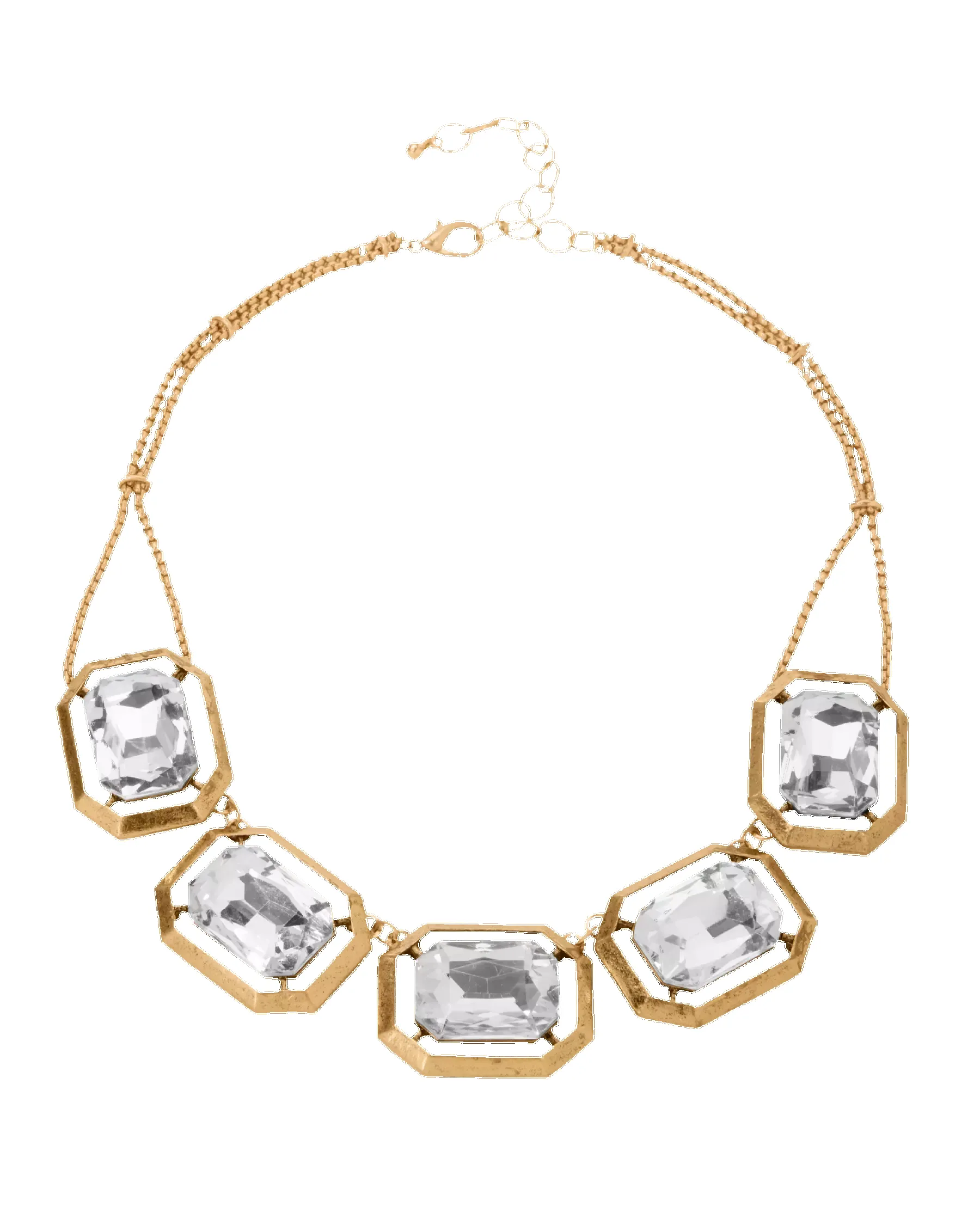 Gem Gold Necklace Brass/Gold sold by Boston Proper