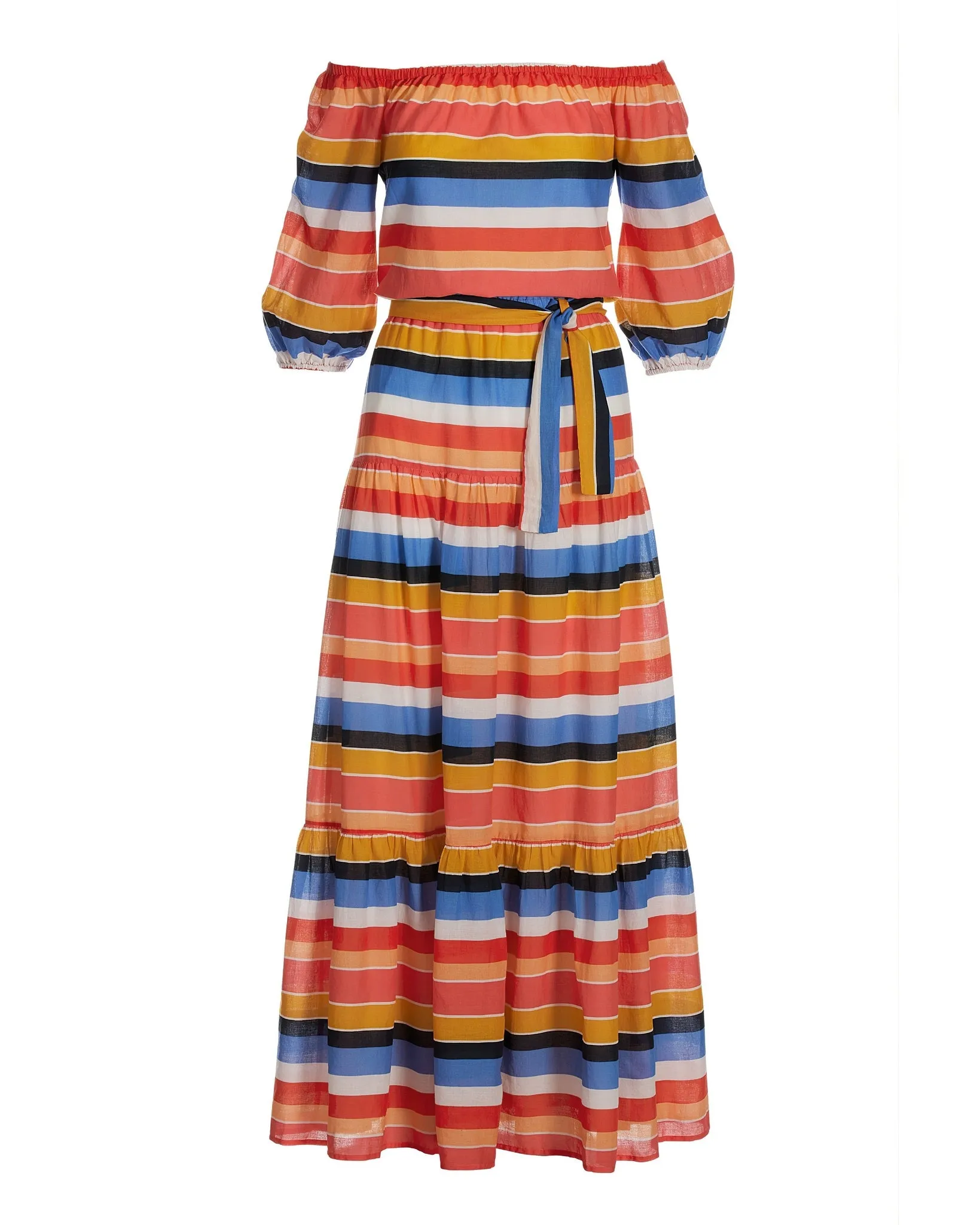 Multi Stripe Maxi Dress Multi sold by Boston Proper product image thumbnail 2