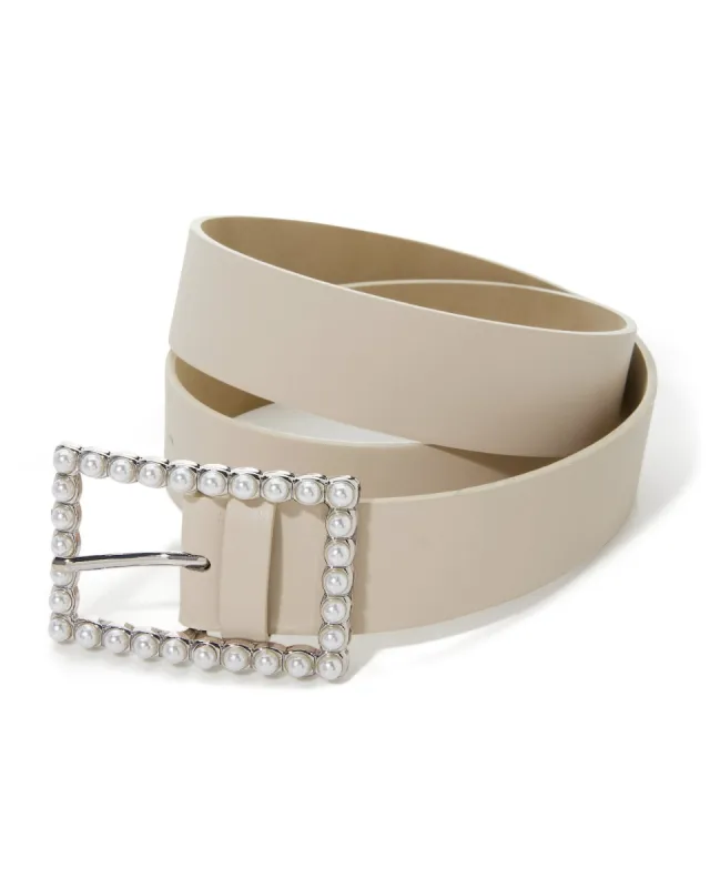 Modern Pearl Belt Off White sold by Boston Proper