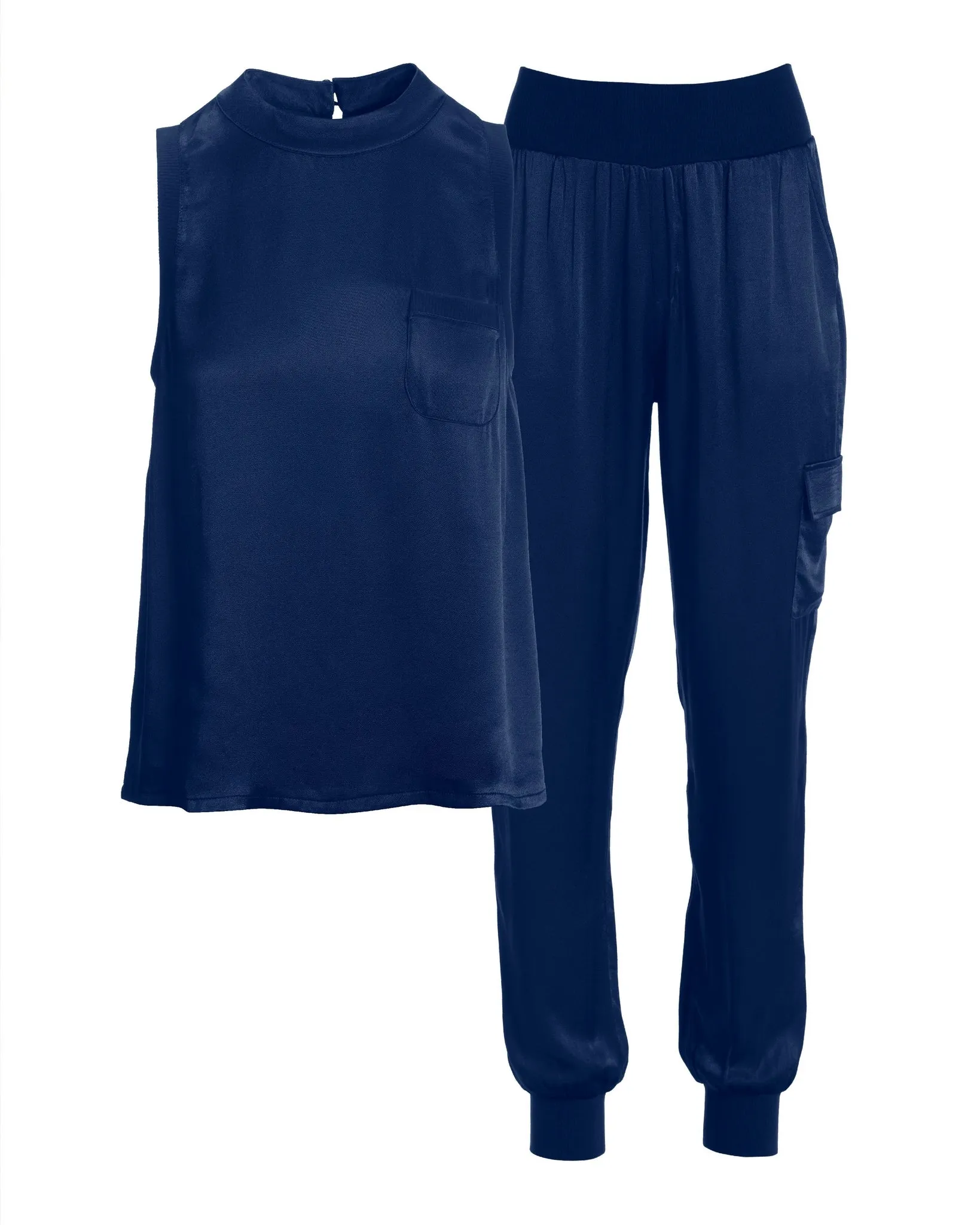 Charmeuse Cargo Set Blue Depths sold by Boston Proper product image thumbnail 2