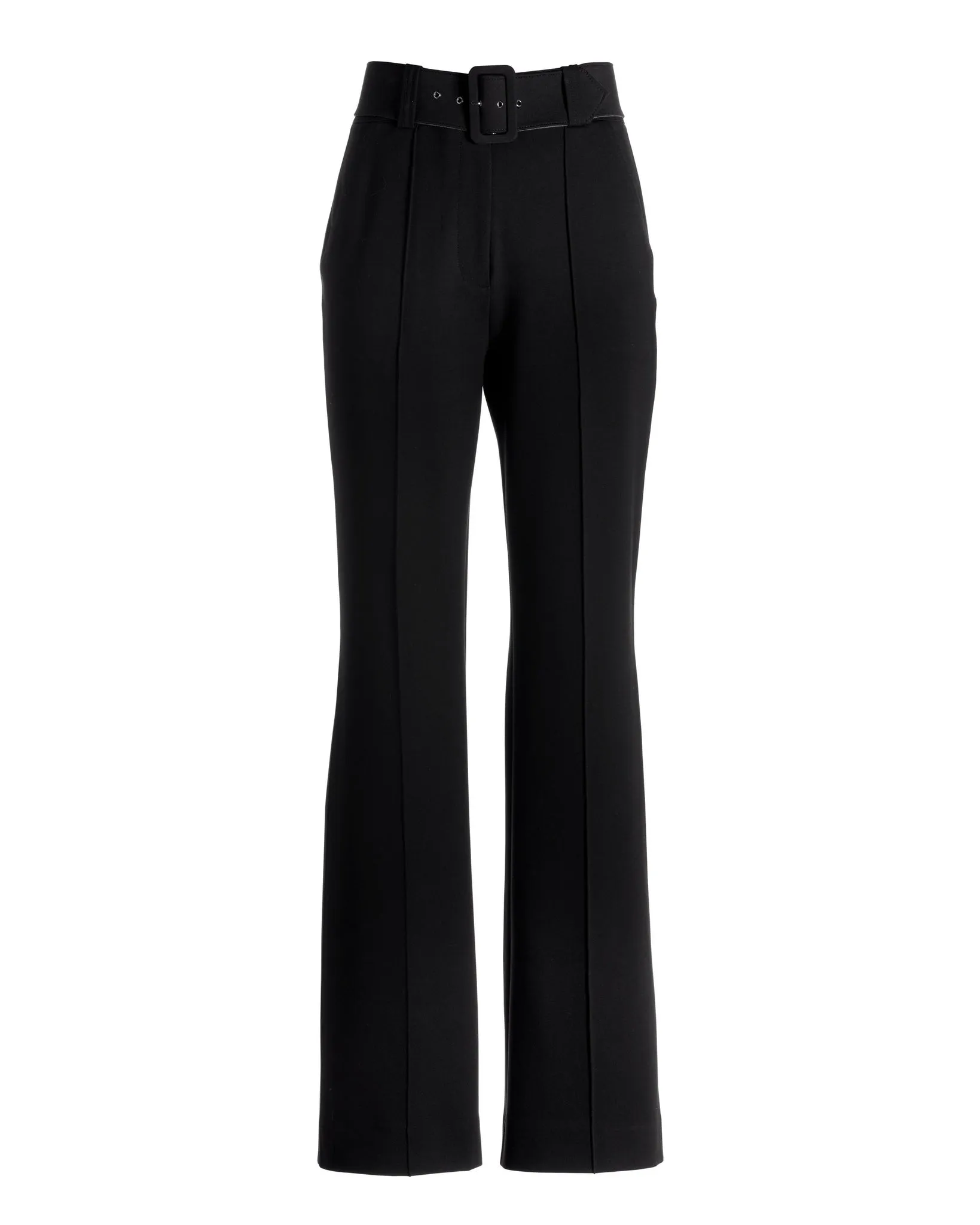 Malibu Belted Ponte High Waist Wide Leg Trouser Pant Black sold by Boston Proper product image thumbnail 2