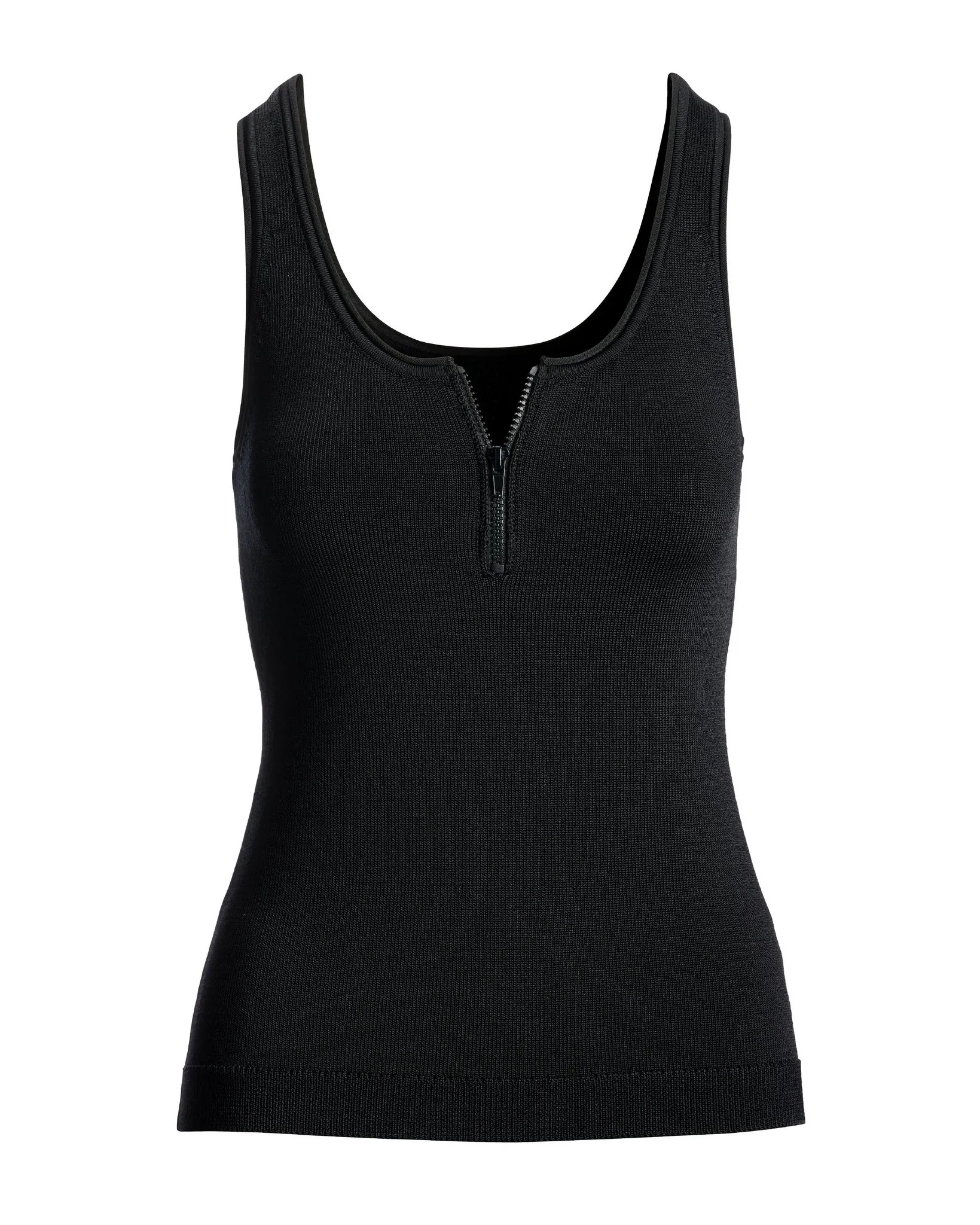 Half Zip Sweater Tank Black sold by Boston Proper product image thumbnail 2