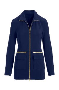 Beyond Travel Zip Up Jacket Maritime Navy sold by Boston Proper