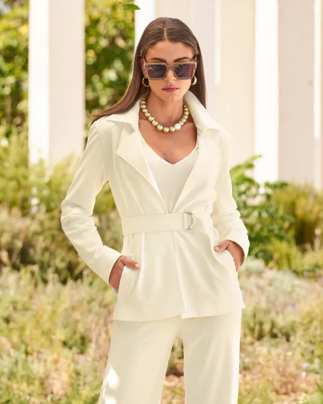 Beyond Travel Chic Wrap Jacket Ivory Coast sold by Boston Proper